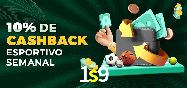 10% de bônus de cashback na 1s9